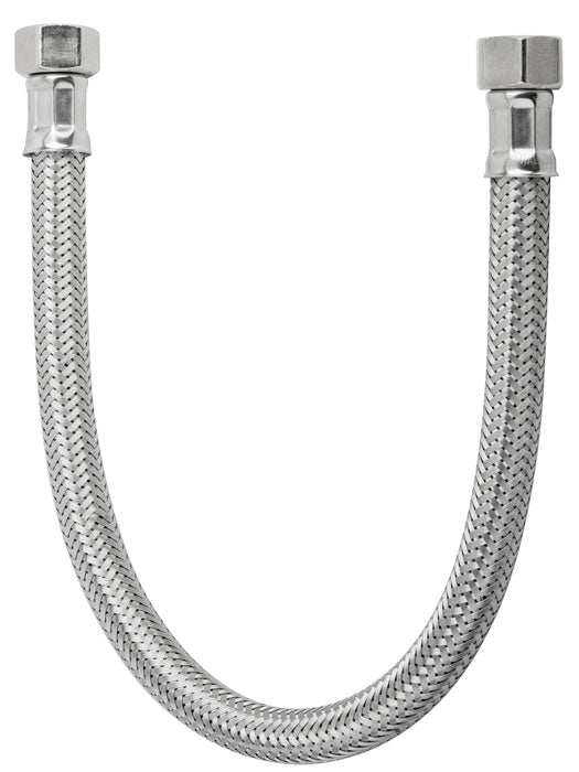 FLESSIBILE IN ACCIAIO AISI 304 3/8"F X 3/8"F  35 CM.  DN10