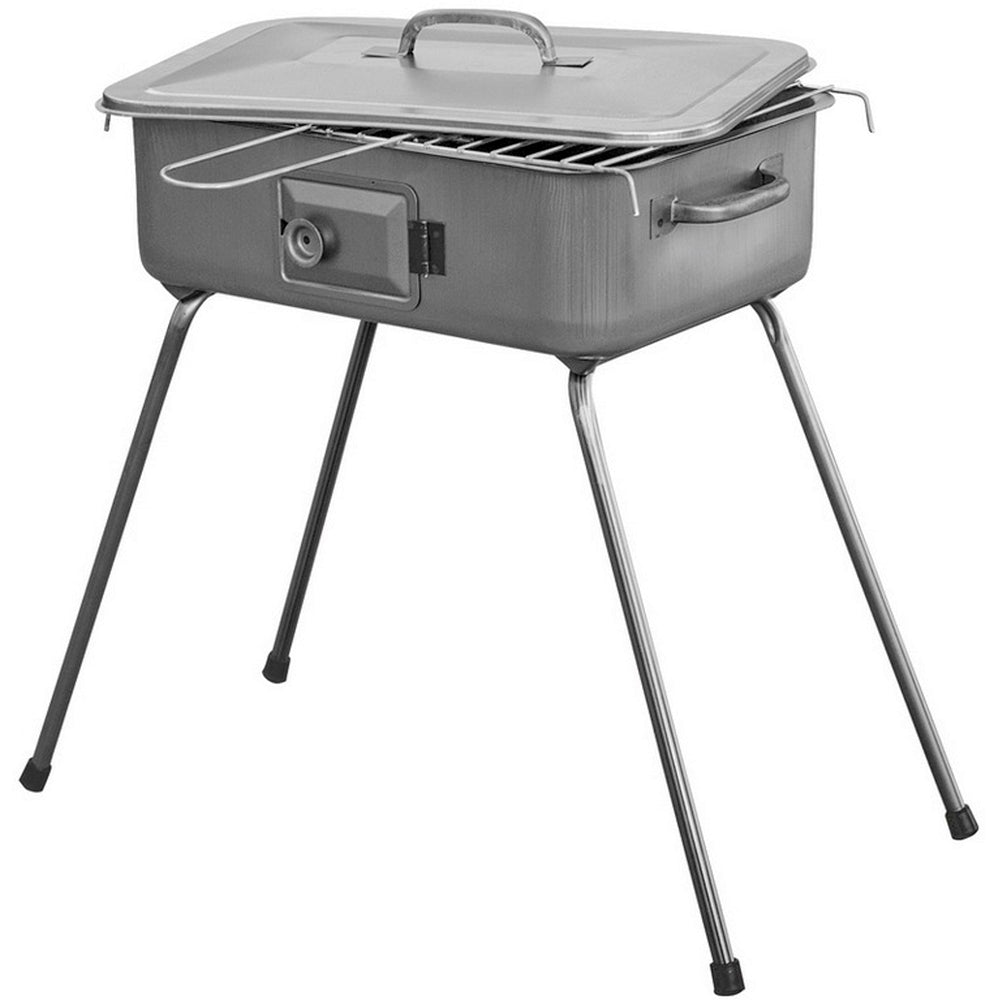 BARBECUE "FORNACETTA" IN LAMIERA CON GRATICOLA IN ACCIAIO CROMATO INCLUSA