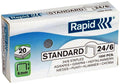 CONFEZIONE 1000 PUNTI METALLICI UNIVERSALI RAPID PASSO 24/6 STANDARD