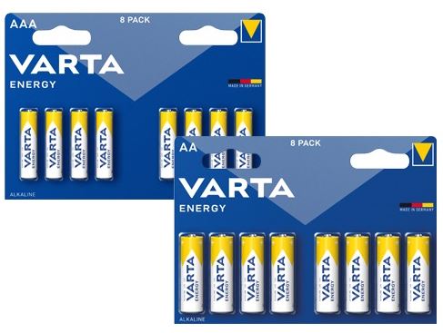 PILE VARTA ENERGY -STILO VOLT 1,5 BLISTER 8 PEZZI