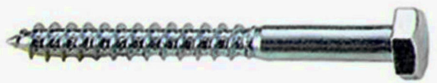 TIRAFONDO ZINCATO TESTA ESAGONALE DIN 571  Ø 8 x 120 mm