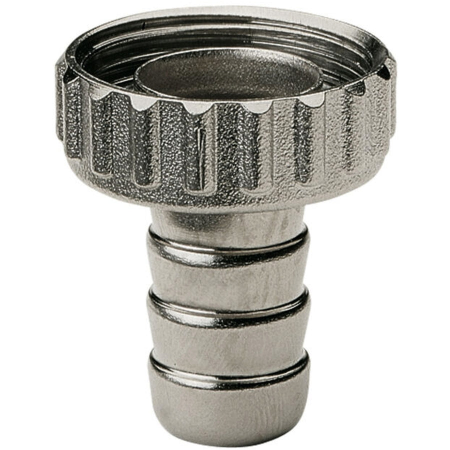 RACCORDO PORTAGOMMA CON GIRELLO IN OTTONE CROMATO 3/4"×1/2"