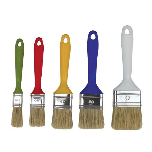 KIT 5 PENNELLESE PIATTE VARIE MISURE