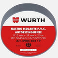 NASTRO ISOLANTE PVC IMQ GRIGIO 19MMX25M WURTH