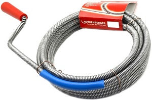 SPIRALE STURATUBI PROFESSIONALE DA 10 METRI CON MANOVELLA. DIAMETRO 9 mm