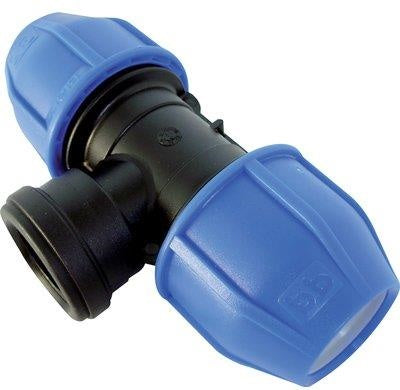 TEE A COMPRESSIONE FILETTO FEMMINA PN16 MM 25X1"F