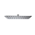 SOFFIONE DOCCIA QUADRO ULTRA SLIM ACCIAIO INOX CM 20x20