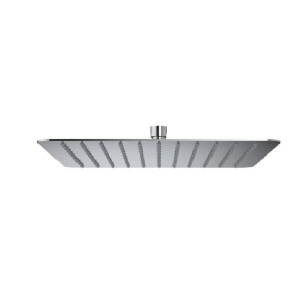 SOFFIONE DOCCIA QUADRO ULTRA SLIM ACCIAIO INOX CM 20x20