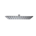 SOFFIONE DOCCIA QUADRO ULTRA SLIM ACCIAIO INOX CM 25x25