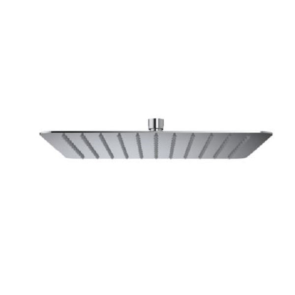 SOFFIONE DOCCIA QUADRO ULTRA SLIM ACCIAIO INOX CM 25x25