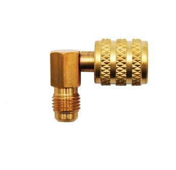 RACCORDO IN OTTONE 90° DA 1/4" SAE F.G. X 5/16" SAE M.