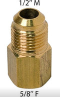 RACCORDO DIRITTO IN OTTONE M 5/8 F 1/2
