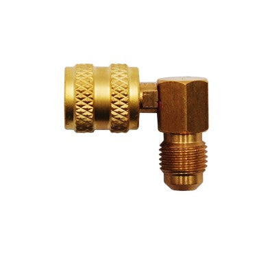 RACCORDO IN OTTONE - 90° 5/16" SAE F.G. x 1/4" SAE M
