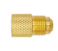 ADATTATORE IN OTTONE 3/8"M. SAE X 1/4"F. SAE CON GUARNIZIONE