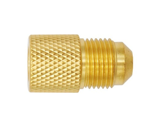 ADATTATORE IN OTTONE 3/8"M. SAE X 1/4"F. SAE CON GUARNIZIONE