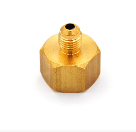 ADATTATORE PER BOMBOLA GAS KG 1 R600A 7/16" SAE F X 1/4" SAE M