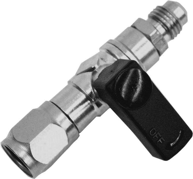 RUBINETTO 1/2" ACME SINISTRO FEMMINA CON USCITA 1/4" SAE MASCHIO PER BOMBOLA R32 DA 1-2 Kg