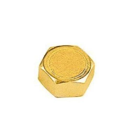 TAPPO FEMMINA 3/8” IN OTTONE NUDO “ECO” IDROTRADE