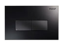 PLACCA PER CASSETTA INCASSO PUCCI ECO 2 PULSANTI LINEA MOD.2014 NERO