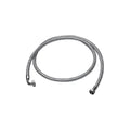 TUBO CARICO LAVATRICE CON CURVA F-F 3/4” x 3/4” 150cm IN TRECCIA METALLICA