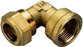 GOMITO FEMMINA A COMPRESSIONE 1/2"×16 CON TENUTA O-RING