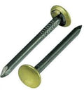 CHIODI APPENDIQUADRI IN ACCIAIO, TESTA  IN OTTONE. 25x2 mm.
CONFEZIONE DA 100 PEZZI