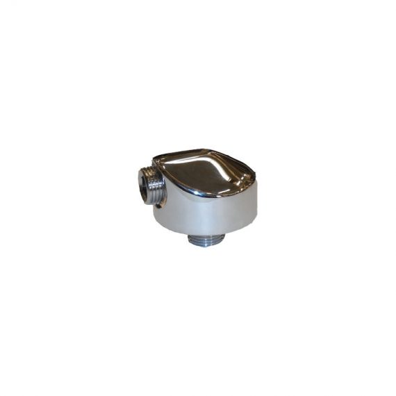 CURVA CROMATA 1/2"M X 1/2"M CON ROSONE PER FLESSIBILE 
IDROTRADE