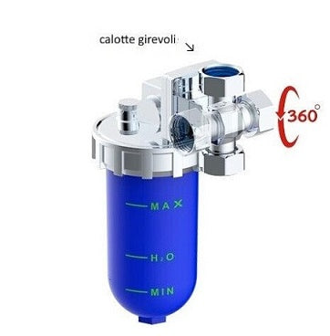 DOSATORI PROPORZIONALI DI POLIFOSFATO ATTACCO 360° E CALOTTE GIREVOLI 1/2" FF