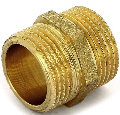 NIPPLO DRITTO IN OTTONE MASCHIO-MASCHIO 3/4"