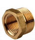 RIDUZIONE IN OTTONE MASCHIO-FEMMINA 3/4"×1/2"
