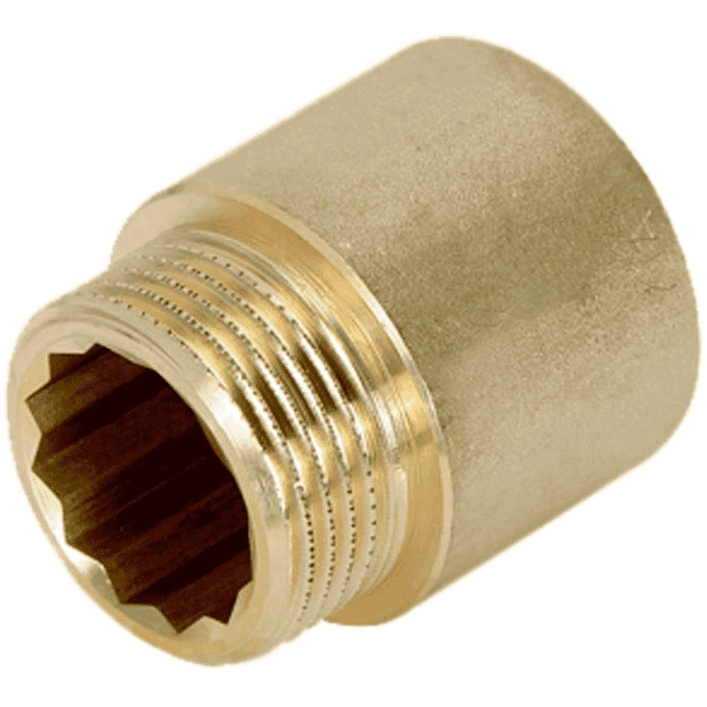 PROLUNGA FILETTATA IN OTTONE MASCHIO-FEMMINA 3/8"×30 mm