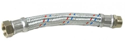 FLESSIBILE IN ACCIAIO ZINGATO ANTIVIBRANTE CM 50 M.F.1"