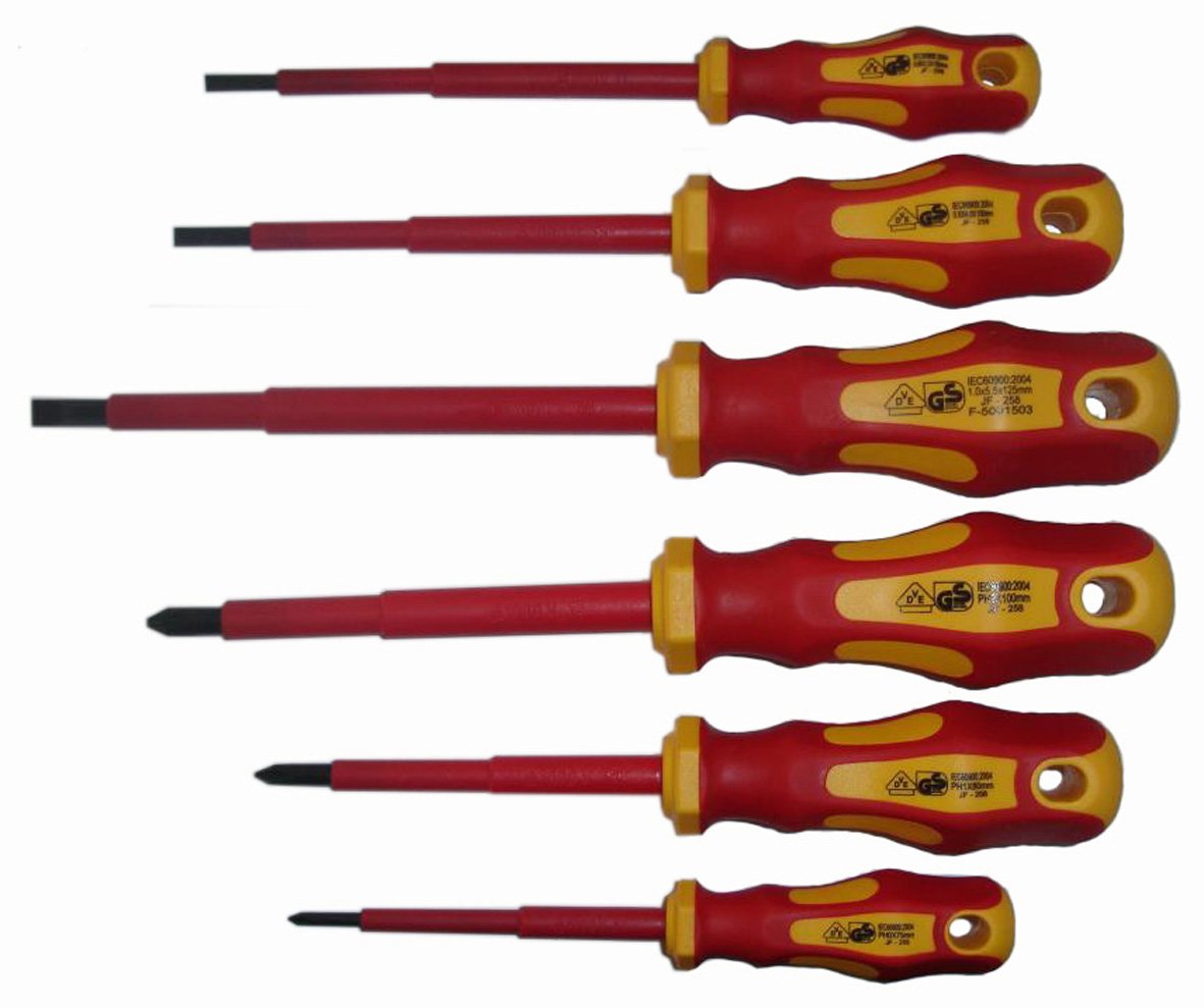 SET 6 GIRAVITI CON RIVESTIMENTO AD ALTO ISOLAMENTO VDE