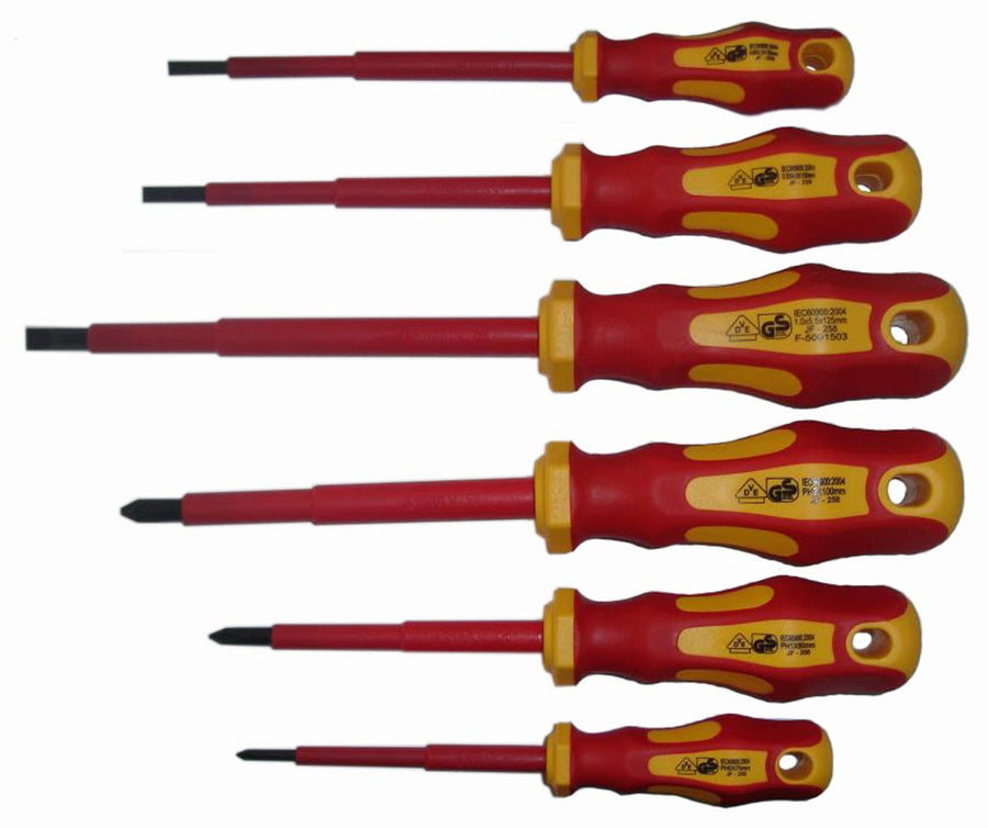 SET 6 GIRAVITI CON RIVESTIMENTO AD ALTO ISOLAMENTO VDE