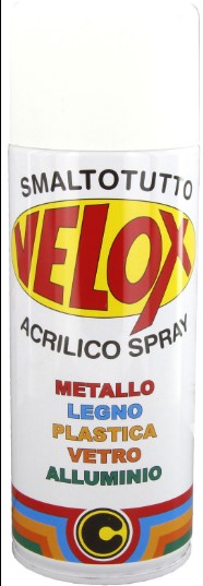 VELOX SPRAY ACRILICO BIANCO OPACO RAL 9010