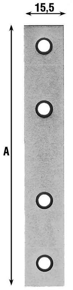 BLISTER 4 LASTRINE DRITTE A 4 FORI 12 cm