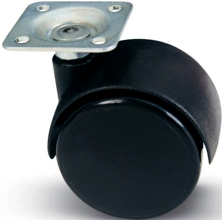 BLISTER 2 RUOTE GEMELLARI IN NYLON Ø 40 mm