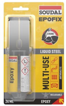 SOUDAL EPOFIX LIQUID STEEL MULTI USO 24ML