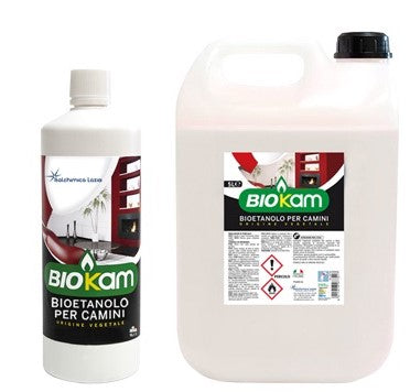 BIOETANOLO BIOKAM PER BIOCAMINI - FLACONE 1 LT.
