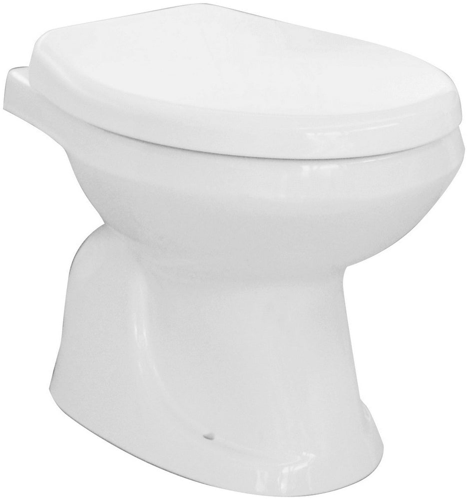 VASO FELCE SCARICO A PAVIMENTO IN PORCELLANA BIANCA