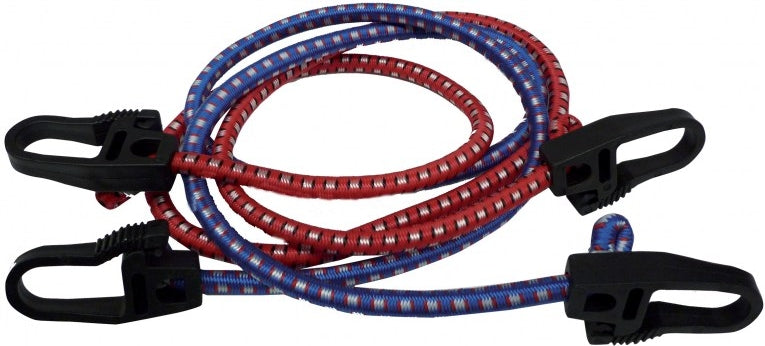 CONFEZIONE 2 CORDE ELASTICHE PORTABAGAGLI Ø 8 mm × 1 mt.