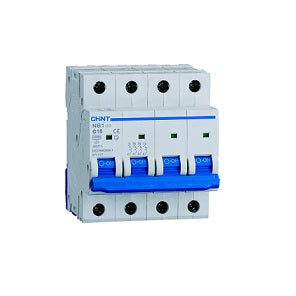 INTERRUTTORE MAGNETOTERMICO 4P 63A CURVA C 6kA| MARCA CHINT SERIE NB1-63