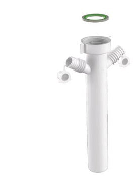 ATTACCO DOPPIO AUSILIARIO PER LAVATRICE CON GUARNIZIONE 1"1/2X40