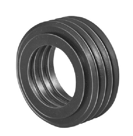MORSETTO IN GOMMA NR NERA PER WC DIAM. EST. 60 DIAM. INT 40/44UNGATI + VITI TSP CROCE 10X135