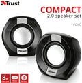 SET ALTOPARLANTI POLO COMPACT USB 2.0 CON POTENZA DI USCITA 8 W