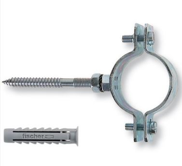 COLLARI PESANTI IN ACCIAIO CON VITE E TASSELLI CPS pz. 2 x 1/2"