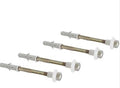 4 PZ FISSAGGI VERTICALI PER WC E BIDET Zincati - M6x80