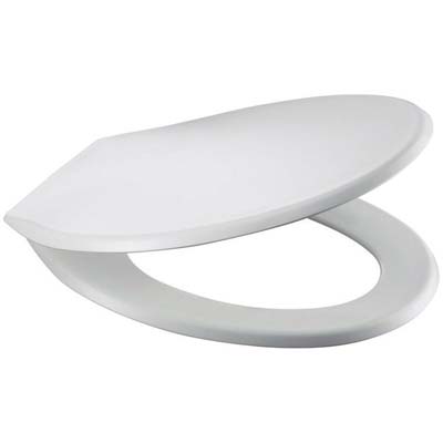 SEDILE WC S12 CARRARA & MATTA TERMOPLASTICA BIANCO CM 37X44