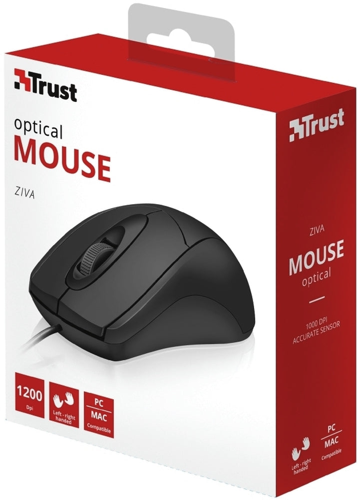 MOUSE A 3 TASTI CON TECNOLOGIA OTTICA A 1200 DPI