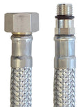 FLESSIBILE 70 cm ATTACCO 3/8"F PER RUBINETTI MONOCOMANDO Ø10 mm